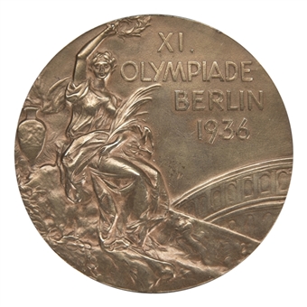 1936 Berlin Summer Olympic Games 3rd Place Winners Bronze Medal in Original Presentation Case